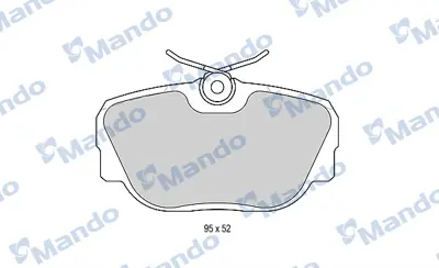 MANDO MBF015403 Balata [fr]/Wıth R90 Certıfıcatıon + Noıse Shımbmw 9058989