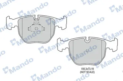 MANDO MBF015405 Balatabmw X3 2006 >>, X5 2000 >>, 5 1996 - 2004, 7 1994 - 2001]shımlı (R90_Var) 6761252