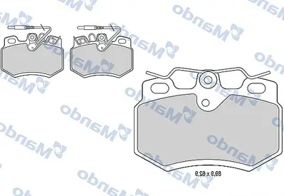 MANDO MBF015454 Balata [fr]/Wıth R90 Certıfıcatıon + Noıse Shımcıtroen E172569 E172596