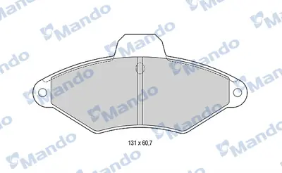 MANDO MBF015457 Balata [fr]/Wıth R90 Certıfıcatıon + Noıse Shımcıtroen RP425114