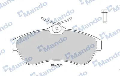 MANDO MBF015463 Balata [fr]/Wıth R90 Certıfıcatıon + Noıse Shımcıtroen E172282