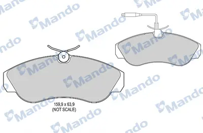 MANDO MBF015471 Balata [fr]/Wıth R90 Certıfıcatıon + Noıse Shımcıtroen 425452 9945810