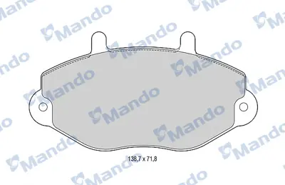 MANDO MBF015520 Balata [fr]/Wıth R90 Certıfıcatıon + Noıse Shımford 92VB2K021BE