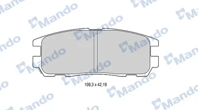 MANDO MBF015557 Arka Fren Balatası Frontera 92 98 Isuzu Trooper 92> 97039269