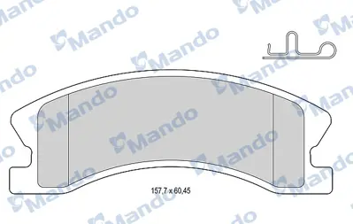 MANDO MBF015578 Balata [fr]/Wıth R90 Certıfıcatıon + Noıse Shımjeep 5093260AA