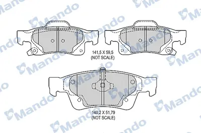 MANDO MBF015582 Balata [rr]/Wıth R90 Certıfıcatıon + Noıse Shımjeep 68052386AB