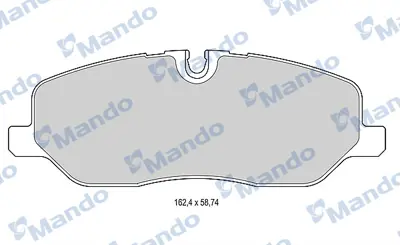 MANDO MBF015601 Balata [fr]/Wıth R90 Certıfıcatıon + Noıse Shımland Rover SFP500010