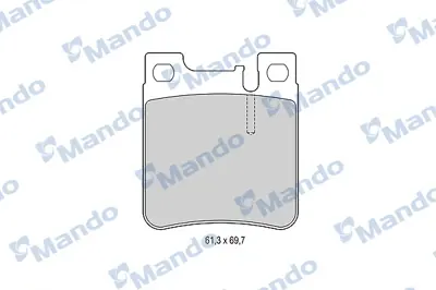 MANDO MBF015655 Balata [rr]/Wıth R90 Certıfıcatıon + Noıse Shımmercedes Benz A004420922041