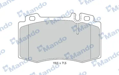 MANDO MBF015668 Balata [fr]/Wıth R90 Certıfıcatıon + Noıse Shımmercedes Benz A0064203220