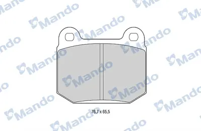 MANDO MBF015761 Balata [fr]/Wıth R90 Certıfıcatıon + Noıse Shımopel 4406012U87 93181525