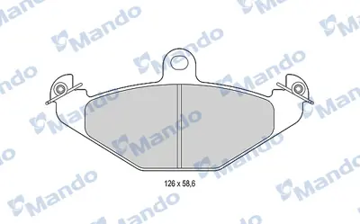 MANDO MBF015762 Balata [rr]/Wıth R90 Certıfıcatıon + Noıse Shımopel 93181371