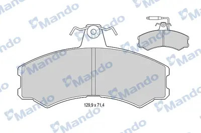 MANDO MBF015770 Balata [fr]/Wıth R90 Certıfıcatıon + Noıse Shımpeugeot 95624970 9940092 ZF09938205