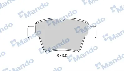 MANDO MBF015780 Balata [rr]/Wıth R90 Certıfıcatıon + Noıse Shımpeugeot E172270