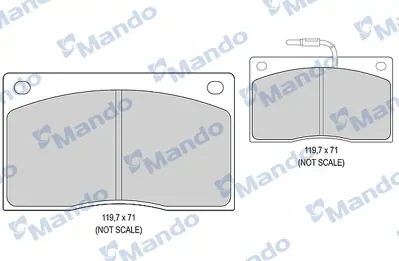 MANDO MBF015789 Balata [fr]/Wıth R90 Certıfıcatıon + Noıse Shımrenault 8671016677