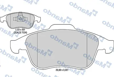 MANDO MBF015800 Balata [fr]/Wıth R90 Certıfıcatıon + Noıse Shımrenault 440608746R