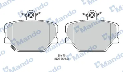 MANDO MBF015813 Balatamcc Cabrıo 2000 - 2004, Cıty-Coupe 1998 - 2004, Crossblade 2002 - 2003, Fortwo 2004 >>, Roadst 