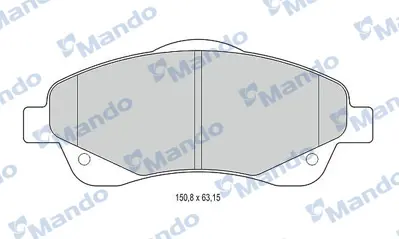 MANDO MBF015871 On Fren Balatası Avensıs 03>08 Corolla Verso 04>07 4465YZZEB