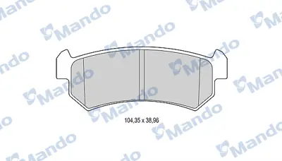 MANDO MBF015929 Balata [rr]/Wıth R90 Certıfıcatıon + Noıse Shımdaewoo/Chevrolet 96405131