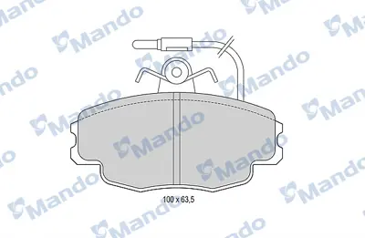 MANDO MBF015936 Balata [fr]/Wıth R90 Certıfıcatıon + Noıse Shımcıtroen C95658557