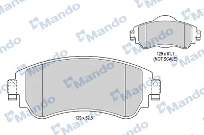 MANDO MBF015939 Balatacıtroen C4 Iı 2009 >>, Ds4 2011 >>shımlı (R90_Var) 4254A9