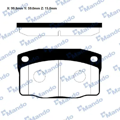 MANDO RMPD02NS Opel Corsa A Tr [s83] [1982-09~1992-09]balata 90443902