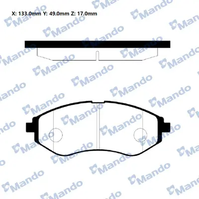 MANDO RMPD04 Daewoo Espero [klej] [1995-02~1999-06]balata 96495227 S4510019