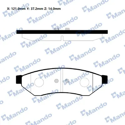 MANDO RMPD23 Daewoo Evanda [klal] [2002-08~]balata 96496763 96496766