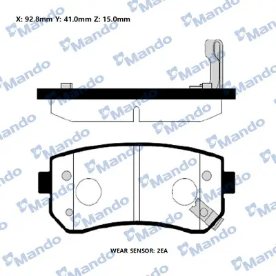 MANDO RMPH35NS Renault 19 I [b/C53_] [1989-01~1992-04]balata S583020ZA00 S583021GA00