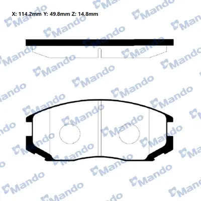 MANDO RMPM01NS Opel Rekord E Estate [61_, 66_, 67_] [1982-11~1986-08]balata 4465B4030 449187403000 X3511001