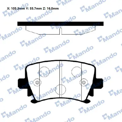 MANDO RMPU03NS Renault Megane Iıı Coupe [dz0/1_] [2009-05~]balata JZW698451D L3C0698451B L8E0698451J