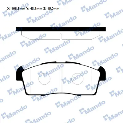 MANDO RMPZ03NS Balatapeugeot Ion [2010-11~]shımlı (R90_Var) 1606225680 4605A527 55810M79F10