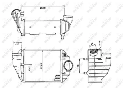 NRF 30133 Audı A4 2.5d 95-Intercooler / Charger 59145805