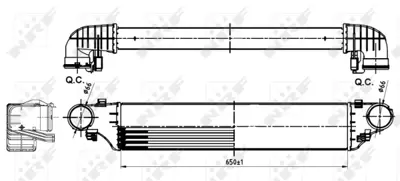 NRF 30164A Turbosarj Radyatoru W203 02>07 Cl203 03>08 S203 02>07 C209 02>09 A209 03>10 A2035000500