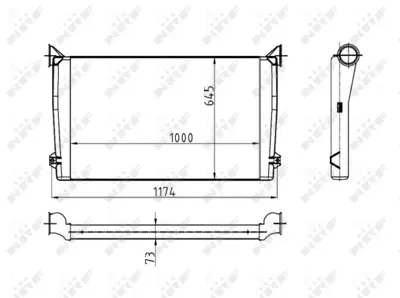 NRF 30176 Intercool Radyatörü Mercedes Truck Conecto Cıtaro A6285006000