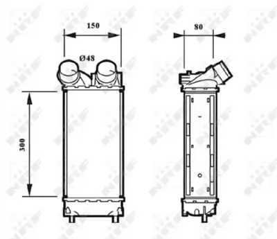 NRF 30190 Turbo Sogutucu Radyator (Intercoll) Berlıngo Iıı C4 C4 Pıcasso P308 P3008 P5008 Partner Tepe 1,6hdı  384L4