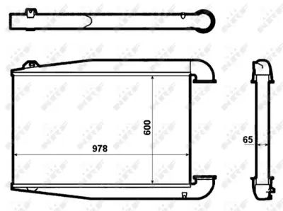 NRF 30230 Radyator Intercoll Mercedes Cıtaro A6285004600