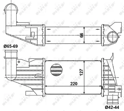 NRF 30258 Opel Astra 1.7d 04-Intercooler / Charger 93179039