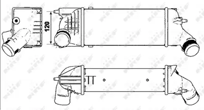 NRF 30277 Turbo Intercooler Radyatoru  Peugeot 407 2.0d 04- 384G6 E256093