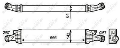 NRF 30289 Audı A4 2.0d 08-Intercooler / Charger 8K0145805P