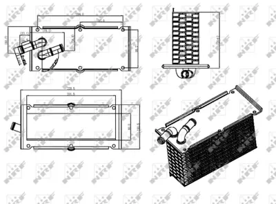 NRF 30292 Turbo Radyatoru Intercooler (Manıfolddakı) Caddy Golf Vı Jetta Polo Touran A1 A3 Altea Ibıza Leon To 3F145749B