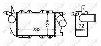 NRF 30309 Opel Vectra 1.7d 96-Intercooler / Charger 52464588