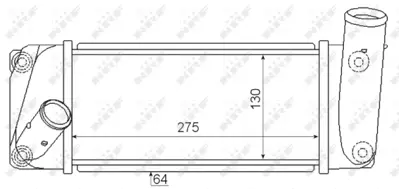 NRF 30347 Toyota Auris 1.4d 13-Intercooler / Charger 179400N080