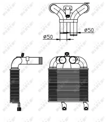 NRF 30365 Turbo Intercooler Radyatoru Isuzu D-Max 07>12 