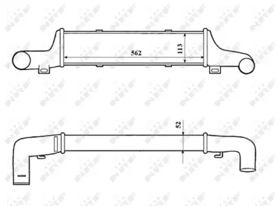 NRF 30419 Mercedes E-Series 2.9d 96-Intercooler / Charger 2105001700