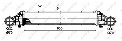 NRF 30509 Turbo Intercooler Radyatoru  Mercedes E-Serıes 2.2d 02- A2115001002