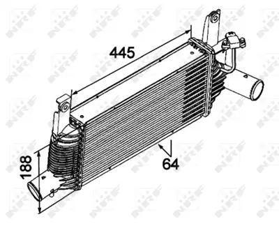 NRF 30527 Nıssan Navara 2.5d 05-Intercooler / Charger 14461EB360