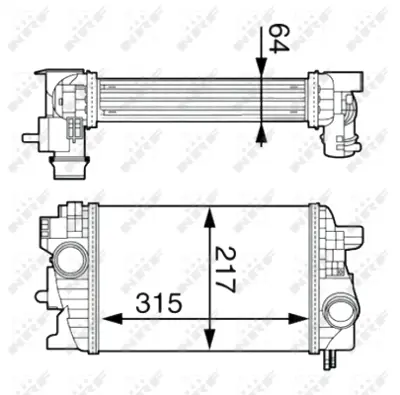 NRF 30534 Opel Meriva 1.7d 10-Intercooler / Charger 13283253