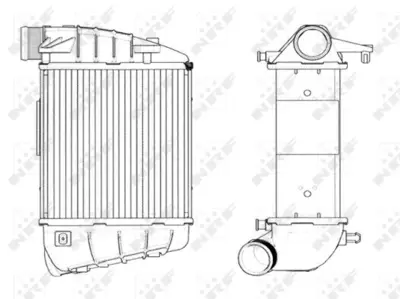 NRF 30771 Audı A4 3.0d 05-Intercooler / Charger 8E0145806L