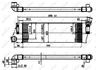 NRF 30899 Turbo Radyatoru Megane Iı Scenıc Iı 1,5dcı / 1,9dcı 8200700172