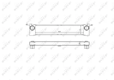 NRF 30902 Mercedes Vito 2.2d 04-Intercooler / Charger A6395010201